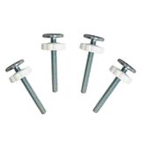 Tocypho 4 Paket M10 Ekstra Uzun Basınç Kapıları Dişli Mil Çubukları, 10 mm Bebek Çocuklar Evcil Hayvan Köpek Kapıları Aksesuar Vida Cıvata Kiti Tüm Basınca Monte Geçiş Kapıları için Uygun