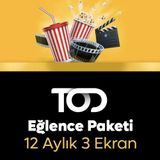TOD 3 Ekran 12 Aylık Eğlence Paketi
