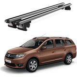 Today Auto Dacia Logan (2013-2017) Uyumlu Gri Ara Atkı Port Bagaj Tavan Barı - Tavan barı seti
