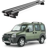 Today Auto Fiat Doblo (2000-2010) Uyumlu Gri Ara Atkı Port Bagaj Tavan Barı - Yüksek tavan uyumlu
