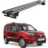 Today Auto Fiat Doblo (2010-2022) Uyumlu Gri Ara Atkı Port Bagaj Tavan Barı - Yüksek tavan uyumlu