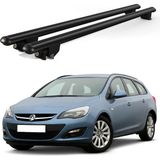 Today Auto Kanca Astra J Kombi (2010-2015) Uyumlu Siyah Kilitli Ara Atkı 110CM Port Bagaj Tavan Barı - Kilitli tavan barı