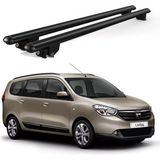 Today Auto Kanca Dacia Lodgy (2012 ve Sonrası) Uyumlu Siyah Kilitli Ara Atkı 120CM Port Bagaj Tavan Barı - kilitli tavan barı