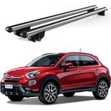 Today Auto Kanca Fiat 500X (2014 ve Sonrası) Uyumlu Gri Kilitli Ara Atkı 120CM Port Bagaj Tavan Barı - Kilitli tavan barı