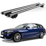 Today Auto Kanca Mercedes C Kombi (2014 ve Sonrası) Uyumlu Gri Kilitli Ara Atkı 110CM Port Bagaj Tavan Barı - Kilitli tavan barı