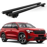 Today Auto Kanca Skoda Kodiaq (2017 ve Sonrası) Uyumlu Siyah Kilitli Ara Atkı 120CM Port Bagaj Tavan Barı