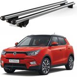 Today Auto Kanca Ssangyon Tivoli (2015 ve Sonrası) Uyumlu Gri Kilitli Ara Atkı 110CM Port Bagaj Tavan Barı