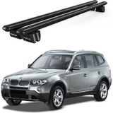 Today Auto Pençe Bmw X3 (E83) Ara Atkı (2004-2010) Uyumlu Siyah Ara Atkı Port Bagaj Tavan Barı - Ara atkı tavan barı