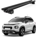 Today Auto Pençe Citroen C3 Aircross Suv (2018 ve Sonrası) Uyumlu Siyah Ara Atkı Port Bagaj Tavan Barı - Suv port bagaj ara atkı