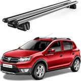 Today Auto Pençe Dacia Sandero STEPWAY(2009-2012) Uyumlu Gri Ara Atkı Port Bagaj Tavan Barı - Stepway uyumlu