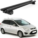 Today Auto Pençe Ford Grand C-Max Ara Atkı (2010-2019) Uyumlu Siyah Ara Atkı Port Bagaj Tavan Barı - Tavan barı uyumlu