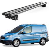 Today Auto Pençe Ford Transit Courier (2014 ve Sonrası) Uyumlu Gri Ara Atkı Port Bagaj Tavan Barı
