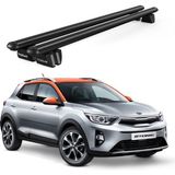 Today Auto Pençe Kia Stonic (2017 ve Sonrası) Uyumlu Siyah Ara Atkı Port Bagaj Tavan Barı - Kia Stonic uyumlu
