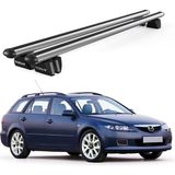 Today Auto Pençe Mazda Atenza Sw (2002-2008) Uyumlu Gri Ara Atkı Port Bagaj Tavan Barı - Ara atkı tavan barı