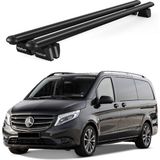 Today Auto Pençe Mercedes-Benz Vito (W447) (2014 ve Sonrası) Uyumlu Siyah Ara Atkı 135CM Port Bagaj Tavan Barı - Yüksek Tavan Çitası