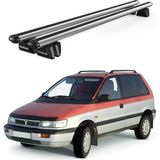 Today Auto Pençe Mitsubishi Space Runner (1991-2001) Uyumlu Gri Ara Atkı Port Bagaj Tavan Barı - Yüksek tavan uyumlu