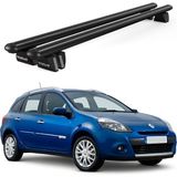 Today Auto Pençe Renault Clio 3 Sport Tourer (2008-2013) Uyumlu Siyah Ara Atkı Port Bagaj Tavan Barı