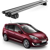Today Auto Pençe Renault Grand Scanic (2009-2016) Uyumlu Gri Ara Atkı Port Bagaj Tavan Barı - gri tavan barı