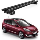 Today Auto Pençe Renault Grand Scenic (2009-2016) Uyumlu Siyah Ara Atkı Port Bagaj Tavan Barı - Renault Grand Scenic uyumlu