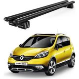Today Auto Pençe Renault Scenic X-Mod 5 Posti (2009-2013) Uyumlu Siyah Ara Atkı Port Bagaj Tavan Barı - Renault Scenic X-Mod uyumlu
