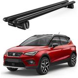 Today Auto Pençe Seat Arona (2017 ve Sonrası) Uyumlu Siyah Ara Atkı Port Bagaj Tavan Barı - Seat Arona uyumlu