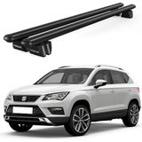 Today Auto Pençe Seat Ateca Ara Atkı (2016 ve Sonrası) Uyumlu Siyah Ara Atkı Port Bagaj Tavan Barı