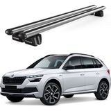 Today Auto Pençe Skoda Kamiq (2019 ve Sonrası) Uyumlu Gri Ara Atkı 109CM Port Bagaj Tavan Barı - Gri tavan barı