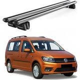 Today Auto Pençe Volkswagen Caddy Maxi Life 5d (2007-2015) Uyumlu Gri Ara Atkı Port Bagaj Tavan Barı - Gri tavan barı seti