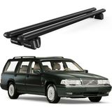 Today Auto Pençe Volvo 960 Sw (1991-1998) Uyumlu Siyah Ara Atkı Port Bagaj Tavan Barı - Volvo 960 uyumlu