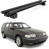 Today Auto Pençe Volvo V90 Sw (1997-1999) Uyumlu Siyah Ara Atkı Port Bagaj Tavan Barı