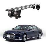 Today Auto Royal Audi A8 (2017 ve Sonrası) Uyumlu Gri Kilitli Ara Atkı Port Bagaj Tavan Barı - Kilitli tavan barı