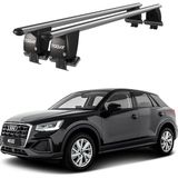 Today Auto Royal Audi Q2 (2016 ve Sonrası) Uyumlu Gri Kilitli Ara Atkı Port Bagaj Tavan Barı - Kilitli tavan barı