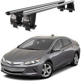 Today Auto Royal Chevrolet Volt (2010-2015) Uyumlu Gri Kilitli Ara Atkı Port Bagaj Tavan Barı - Kilitli tavan barı