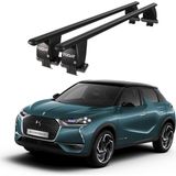 Today Auto Royal Ds 3 Crossback (2018 ve Sonrası) Uyumlu Siyah Kilitli Ara Atkı Port Bagaj Tavan Barı - Kilitli tavan barı