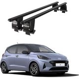 Today Auto Royal Hyundai I10 (2019 ve Sonrası) Uyumlu Siyah Kilitli Ara Atkı Port Bagaj Tavan Barı - Kilitli tavan barı