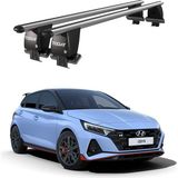 Today Auto Royal Hyundai I20 N (2020 ve Sonrası) Uyumlu Gri Kilitli Ara Atkı Port Bagaj Tavan Barı - Kilitli tavan barı