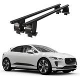 Today Auto Royal Jaguar I-Pace (2018 ve Sonrası) Uyumlu Siyah Kilitli Ara Atkı Port Bagaj Tavan Barı - Kilitli tavan barı