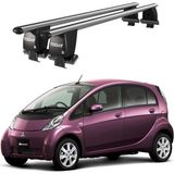 Today Auto Royal Mitsubishi I-Miev (2010 ve Sonrası) Uyumlu Gri Kilitli Ara Atkı Port Bagaj Tavan Barı - Gri kilitli tavan barı