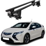 Today Auto Royal Opel Ampera (2012 ve Sonrası) Uyumlu Siyah Kilitli Ara Atkı Port Bagaj Tavan Barı - Kilitli tavan barı