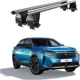 Today Auto Royal Peugeot 3008 (2021 ve Sonrası) Uyumlu Gri Kilitli Ara Atkı Port Bagaj Tavan Barı - Kilitli tavan barı