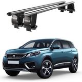 Today Auto Royal Peugeot 5008 (2017-2020) Uyumlu Gri Kilitli Ara Atkı Port Bagaj Tavan Barı - Kilitli tavan barı
