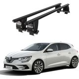 Today Auto Royal Renault Megane (2016 ve Sonrası) Uyumlu Siyah Kilitli Ara Atkı Port Bagaj Tavan Barı