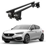 Today Auto Royal Seat Leon (2020 ve Sonrası) Uyumlu Siyah Kilitli Ara Atkı Port Bagaj Tavan Barı - Kilitli tavan barı