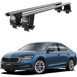 Today Auto Royal Skoda Octavia Iv (2020 ve Sonrası) Uyumlu Gri Kilitli Ara Atkı Port Bagaj Tavan Barı - kilitli tavan barı