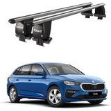 Today Auto Royal Skoda Scala (2019 ve Sonrası) Uyumlu Gri Kilitli Ara Atkı Port Bagaj Tavan Barı - Kilitli tavan barı