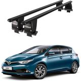 Today Auto Royal Toyota Auris (2018 ve Sonrası) Uyumlu Siyah Kilitli Ara Atkı Port Bagaj Tavan Barı - Kilitli tavan barı