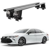 Today Auto Royal Toyota Avalon (2018 ve Sonrası) Uyumlu Gri Kilitli Ara Atkı Port Bagaj Tavan Barı - Gri kilitli tavan barı