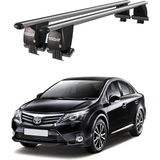 Today Auto Royal Toyota Avensis (2009-2011) Uyumlu Gri Kilitli Ara Atkı Port Bagaj Tavan Barı - Kilitli tavan barı