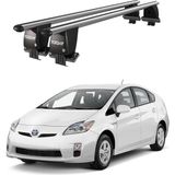 Today Auto Royal Toyota Prius Iıı (2009-2015) Uyumlu Gri Kilitli Ara Atkı Port Bagaj Tavan Barı - Kilitli tavan barı