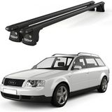 Today Auto Trio-I Audi A4 Avant (2002-2004) Uyumlu Siyah Kilitli Ara Atkı 120CM Port Bagaj Tavan Barı - kilitli tavan barı